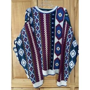 Vintage 90s Chaps Ralph Lauren Mens XL Sweater COOJI Style 100% Cotton USA